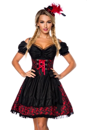 premium jacquard Dirndl with blouse