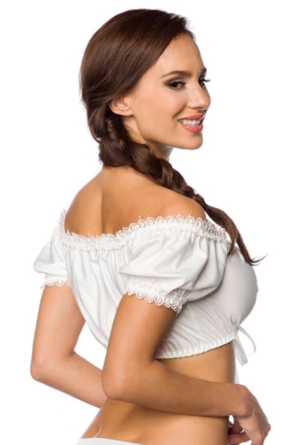 strapless Dirndl blouse