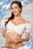 strapless Dirndl blouse