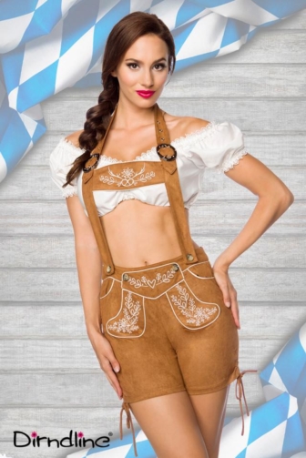 bavarian shorts with embroidery