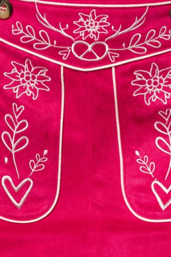 bavarian mini skirt with embroidery