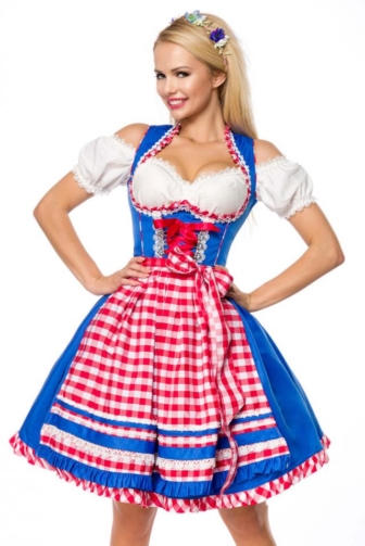 under bust Dirndl with squared apron