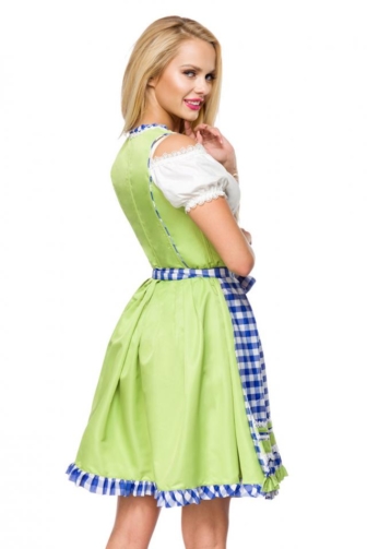 under bust Dirndl with squared apron